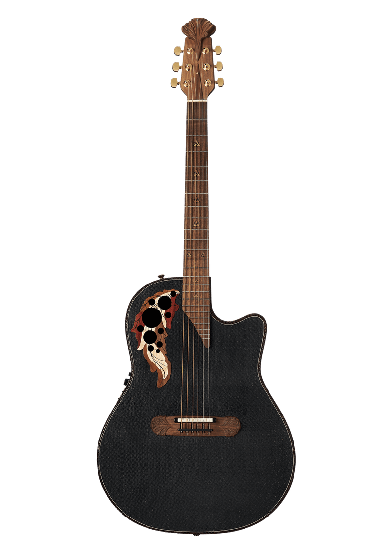 Ovation Adamas 2087GT-5 - Deep Contour Body Cutaway Acoustic-Electric Guitar - Contour Black