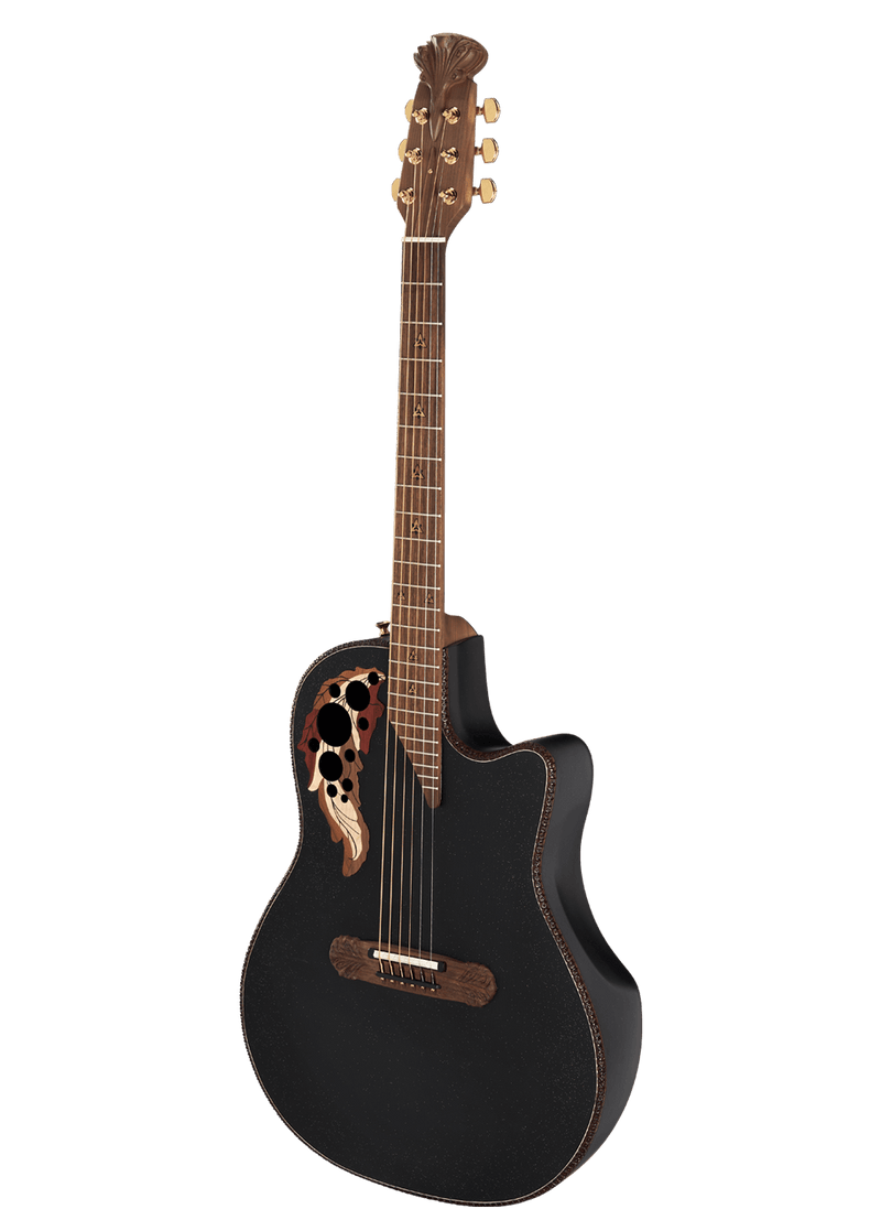 Ovation Adamas 2087GT-5 - Deep Contour Body Cutaway Acoustic-Electric Guitar - Contour Black