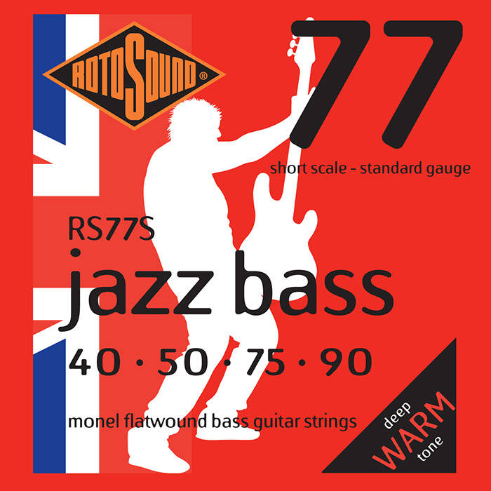Rotosound RS77S Jazz Bass 77 Monel Flatwound Bass Set 40-90 - Short Scale