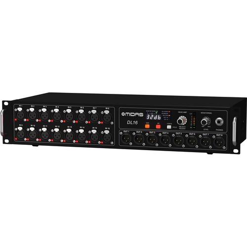 Midas Dl16 16-Input  8-Output Stage Box With 16 Midas Mic Preamps - Red One Music