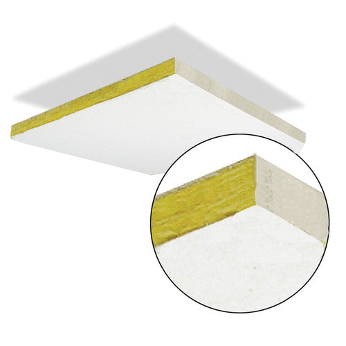 Primacoustic STRATOTILE Carreaux de plafond en laine de verre, 24 po x 48 po, bord carré - Blanc, paquet de 6 