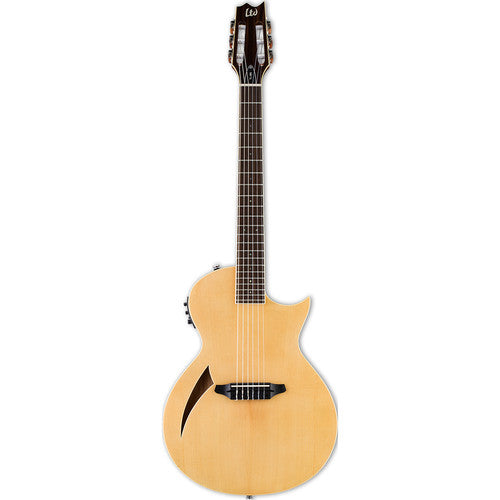 ESP LTD TL-6N THINLINE Guitare électrique acoustique à cordes en nylon avec micro Fishman - Naturel