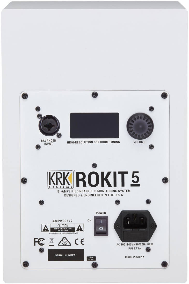 KRK ROKIT RP5-G4/WN 5" 2-Way Active Studio Monitor (White)