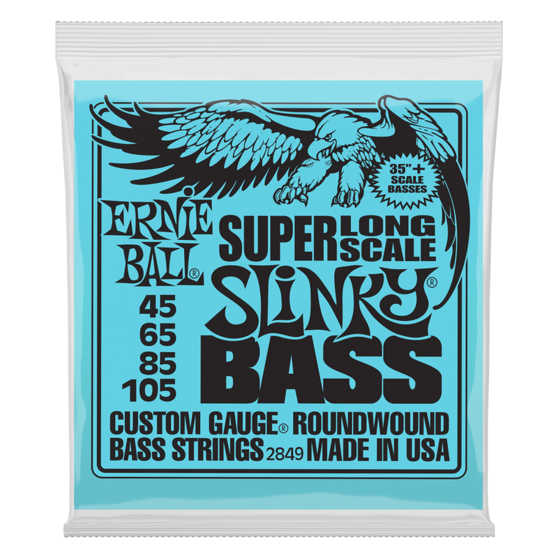 Ernie Ball 2849EB Super Long Scale Slinky Electric Bass Strings 45-105