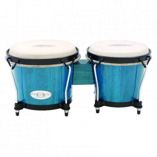 Toca 2100BB Synergy Wood Bongos - Bahama Blue