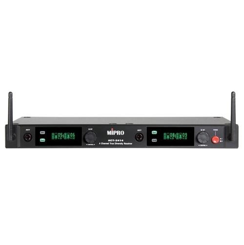 Mipro Act-2414 Digital Receiver  Fixed Antenna Quad-Channel Digital Receiver - Red One Music