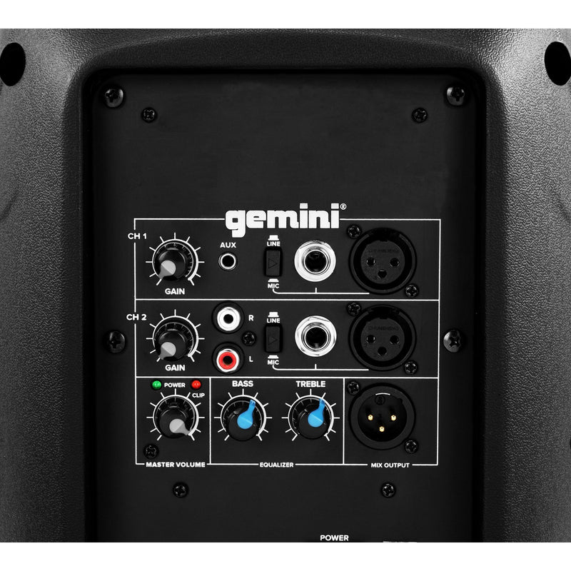 Gemini AS-2108P 500 Watt Active Loudspeaker - 8"