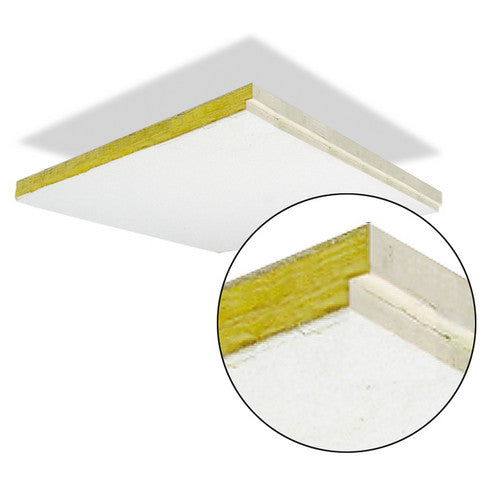 Carreaux de plafond en laine de verre STRATOTILE de Primacoustic, 24 po x 24 po, bord apparent - blanc, paquet de 12 