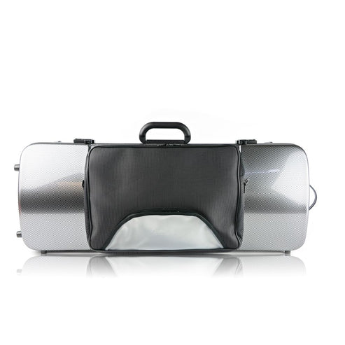 Bam 2202XLSC Hightech Oblong Viola Case With Pocket (Silver Carbon)