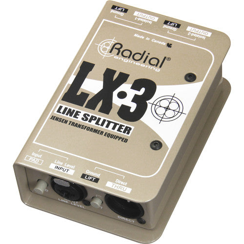 Radial Engineering LX3 Passive Line Splitter & Attenuator