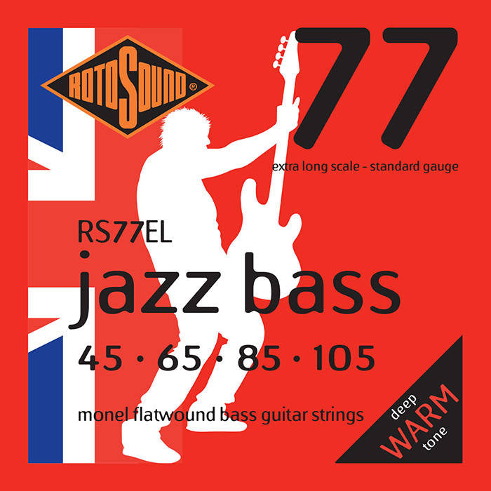 Rotosound RS77EL Jazz Bass 77 Monel Extra-Long Scale Flatwound Set 45-105