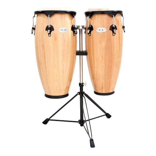 Toca 2300N Synergy Series Wood Conga Set with Stand (Natural)