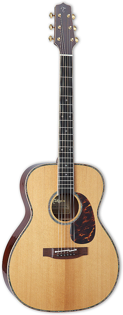 Takamine EF75M-TT OM Thermal Top Series - Guitare électro-acoustique OM Body - Naturel