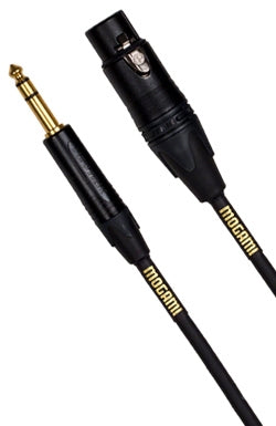Mogami Gold TRS - XLRF 25' TRS to Female XLR patch cable