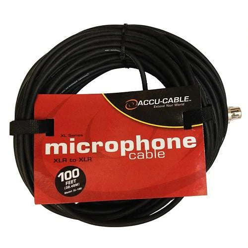 American DJ XL-100 Male to Female XLR Microphone Cable - 100 Feet