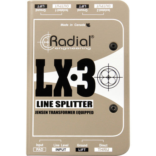 Séparateur et atténuateur de ligne passif Radial Engineering LX3 