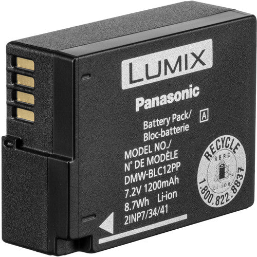 Batterie lithium-ion rechargeable Panasonic DMW-BLC12 (7,2 V, 1200 mAh) 