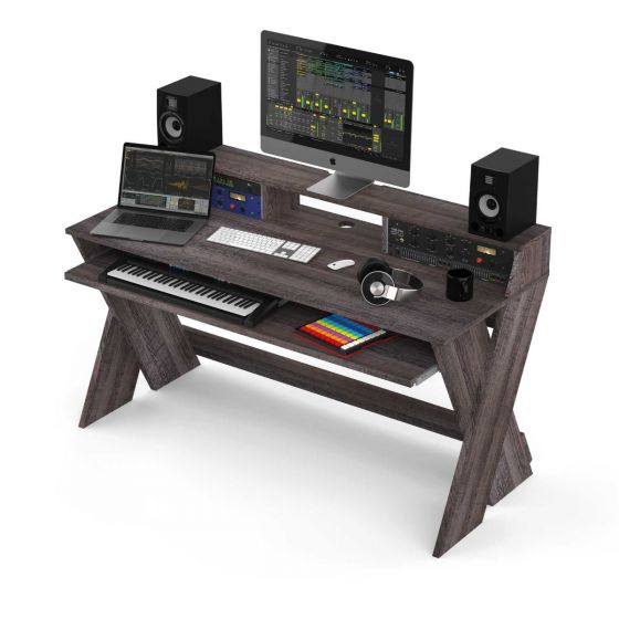 Glorious SOUND-DESK-PRO-WAL Professional Studio Workstation - Walnut