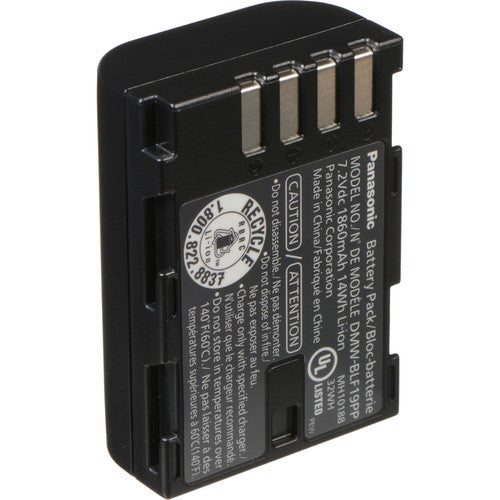 Batterie rechargeable au lithium-ion Panasonic DMW-BLF19 (7,2 V, 1860 mAh) 