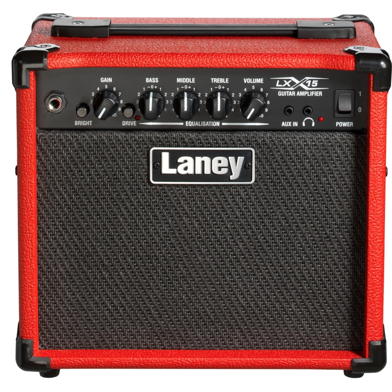 Laney LX15 LX Series 15W 2x5" Guitar Combo Amplifier - Red