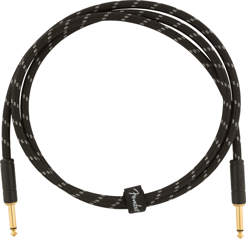Fender DELUXE Series Instrument Cable (Black Tweed) - 5'