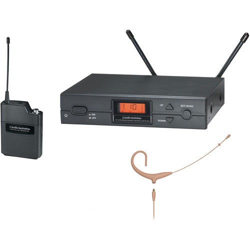 Audio-Technica ATW-2192XBI Système de microphone sans fil avec oreillette série 2000 - Beige