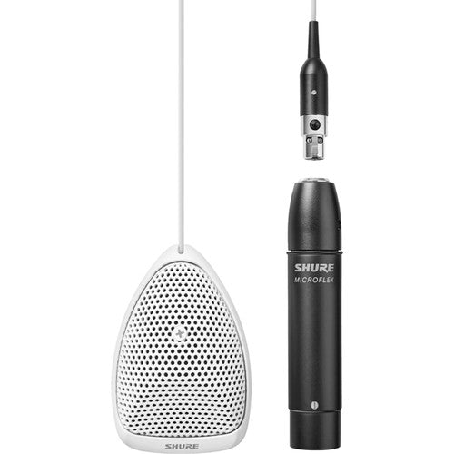 Shure MX391W-A/S Microflex Microphone de surface à condensateur supercardioïde - Blanc