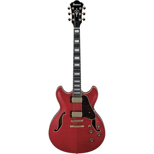 Ibanez AS93FM-TCD Artcore Expressionist Semi Hollow Flame Maple Top-Trans Cherry Red - Red One Music