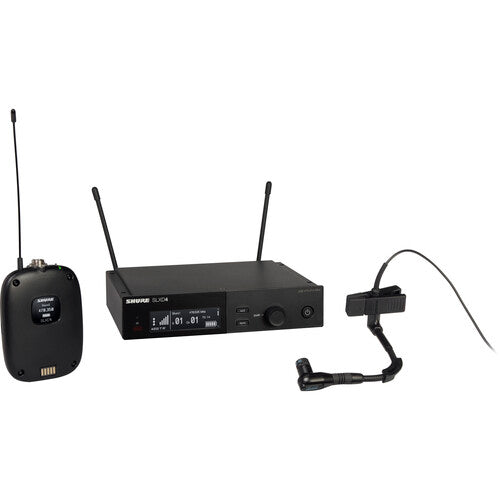 Shure SLXD14/98H Système de microphone pour instrument cardioïde numérique sans fil (H55 : 514 à 558 MHz)
