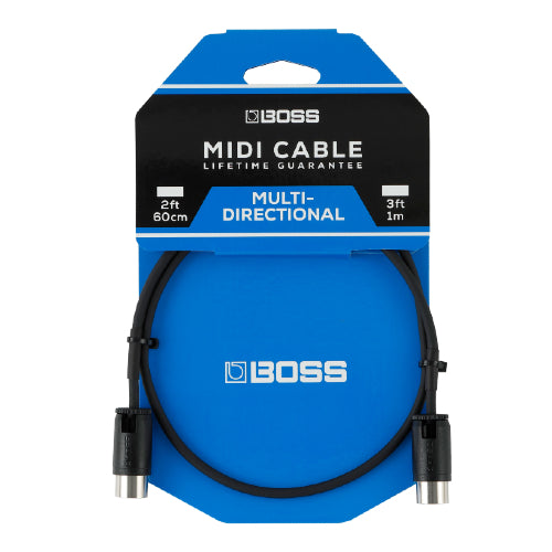 Boss BMIDI-PB3 Câble MIDI multidirectionnel - 3 pieds 