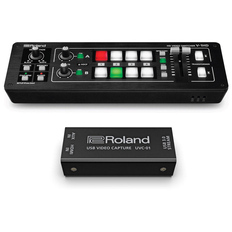 Roland V-1HD-STR Streaming Bundle Kit with UVC-01