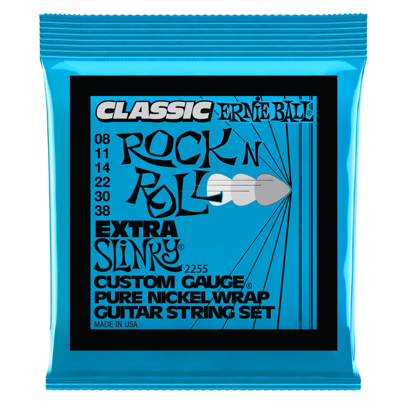 Ernie Ball 2255EB Classique Nickel Pur Extra Slinky 8-38