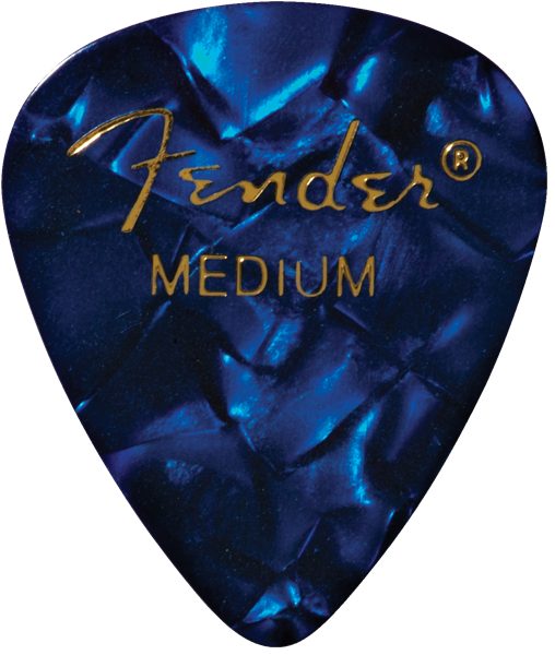 Fender Médiator de guitare 351 Shape Classic Celluloid 1 Gross – Bleu Moto – Moyen, 144 pièces