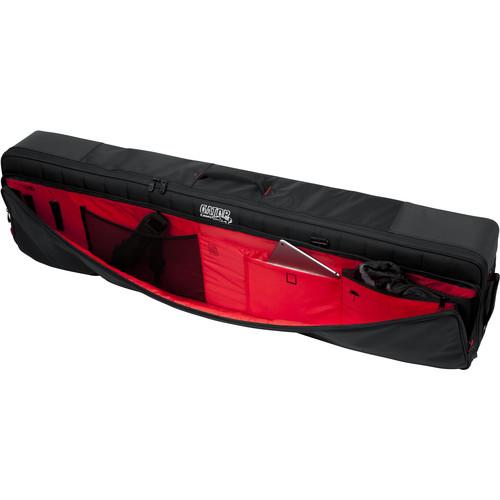 Gator G-Pg-76Slim Pro-Go Series Slim 76-Note Keyboard Bag - Red One Music