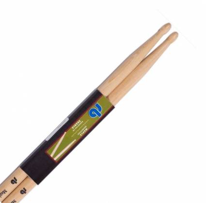 RB Drums RB-7A Maple Drum Sticks w/ Wooden Tips - Red One Music