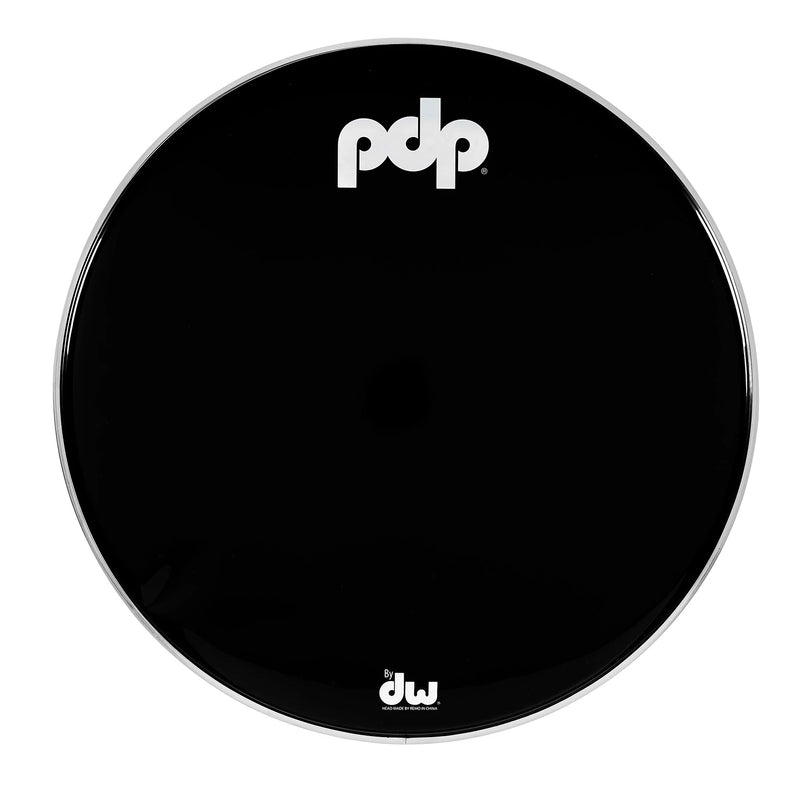 PDP PDACDH18BSKR Tête à logo résonant noir Smooth Kick 18"