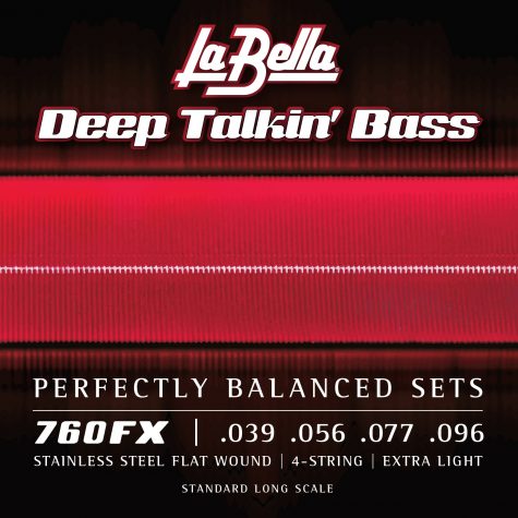 Cordes de basse à fil plat La Bella 760FX - Extra Light 39-96