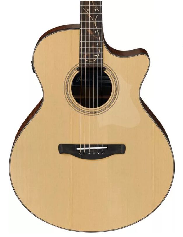 Ibanez AE275LGS - AE Solid Spruce Top Acoustic Guitar w/Pickup - Natural Low Gloss