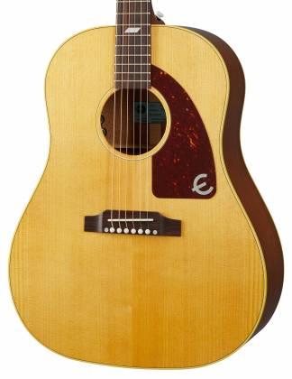 Epiphone ACETX USA Texan Acoustic-Electric Guitar With Hard Case (Antique Natural)