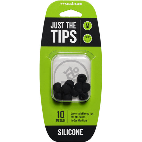 Kit d'embouts en silicone Mackie pour écouteurs intra-auriculaires série MP (10 embouts, moyen)