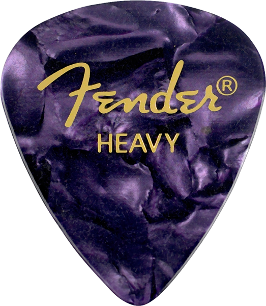 Fender Guitar Pick 351 Shape Classic Celluloid 1 Gross - Purple Moto - Heavy, 144-Count