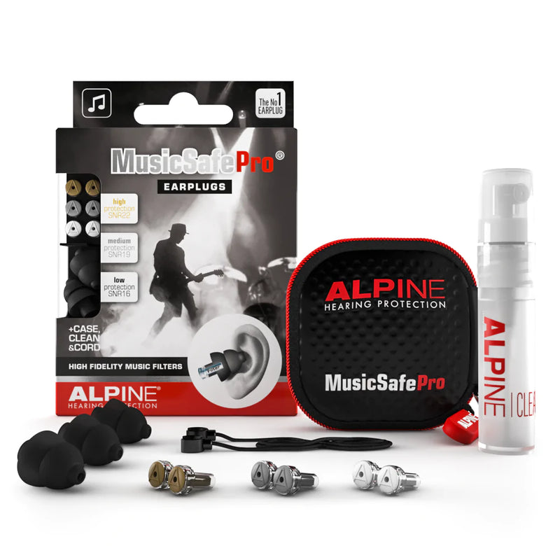 Alpine Musicsafe Pro Black Earplugs - Black
