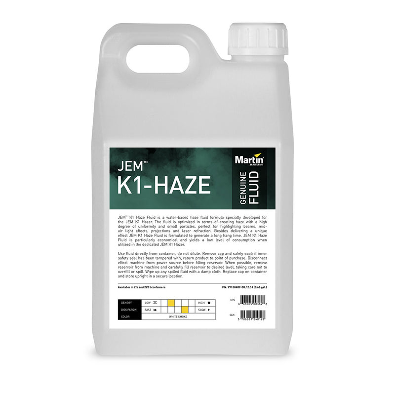 Fluide brume Jem Pro K1 HAZE Premium - 2,5 L