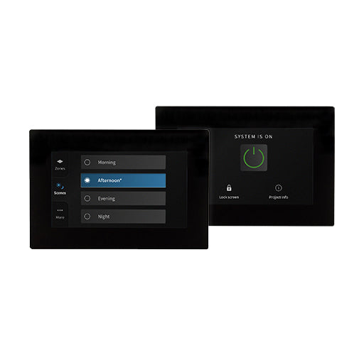 Powersoft Wall Mount Touch, PoE fed Wall-Mounted Touch Screen for the Dynamic Music Distribution Systems - Black