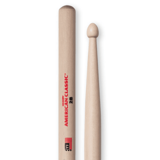 Vic Firth American Classic 2B  Ideal For Heavy Rock Band And Practice - Red One Music