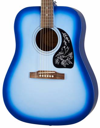 Epiphone EASTAR Starling Guitare acoustique Dreadnought à épaule carrée (Bleu Starlight)