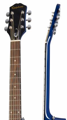 Epiphone EASTAR Starling Guitare acoustique Dreadnought à épaule carrée (Bleu Starlight)