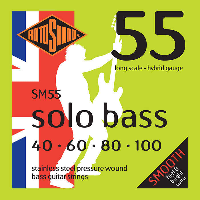 Rotosound SM55 Solo Bass Pressure Wound Bass Strings 40-100
