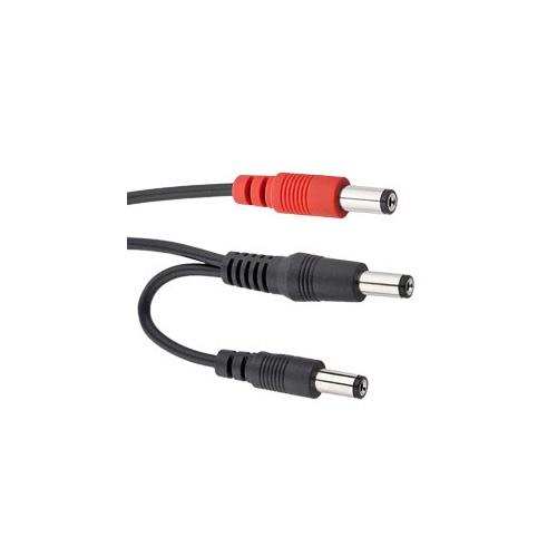 Voodoo Lab Ppeh24 Voltage Doubling Cable With 2X21 Mm Straight Barrel - Red One Music