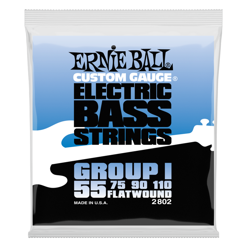 Ernie Ball 2802EB Flatwound Bass Strings Group I - .055-.110